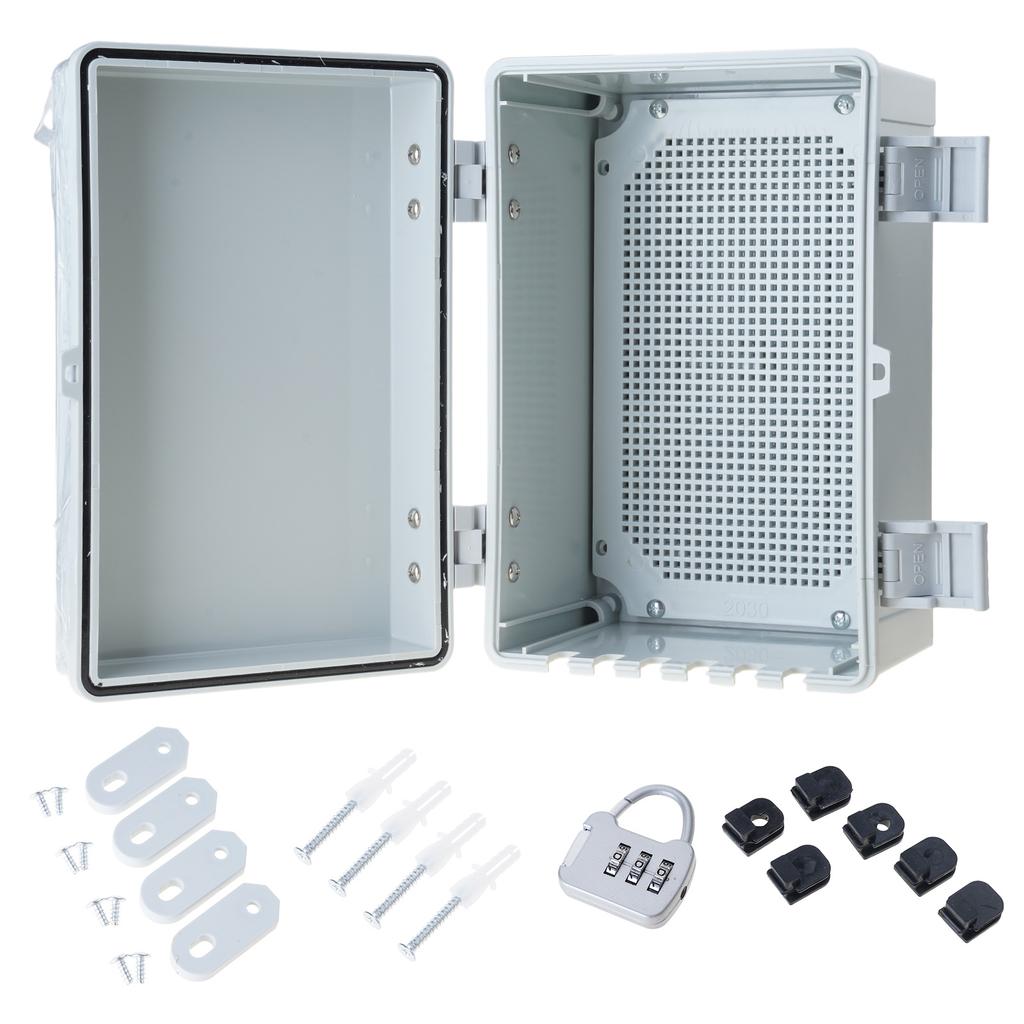 Waterproof Designs Junctions Box Outdoor Electrical Enclosures With Lock and Mounting Accessories Garden Supplies