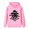 B1172 Детская толстовка с капюшоном для мальчиков и девочек NINJA KIDZ с аниме-принтом, повседневная, для улицы, с длинным рукавом
