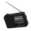 Портативное радио AM FM SW Bluetooth с фонариком, USB-зарядкой, коротковолновым диапазоном, воспроизведением с USB, большим регулятором для пожилых людей
