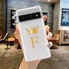 Чехол для телефона Google Pixel 10 Pro 10A Pixel 9 Pro XL Pixel 8 Pro 9A 8A 7A 7 6A 6 Pro Мягкая крышка из ТПУ Корона Буква A От a до b