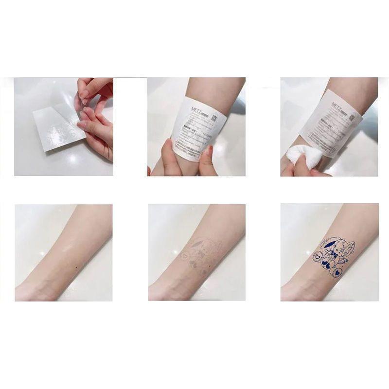 Butterfly Herbal Juice Tattoo Sticker Waterproof Female Scar Covering Real Geisha Trendy Cool Flower Arm Back Simulation Tattoo