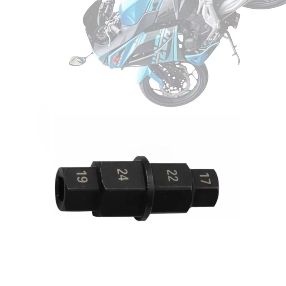 17/19/22/24mm Sockets Motorcycles Hex Axle Tool Heavy-Duty Front Axle Hex Wrench Repair Tool