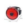 Bike Rear Light Led Usb Rechargeable Bike Tail Light Bike Safety Warning Light Alarm Rear Lamp Waterproof Tail Cycling Light