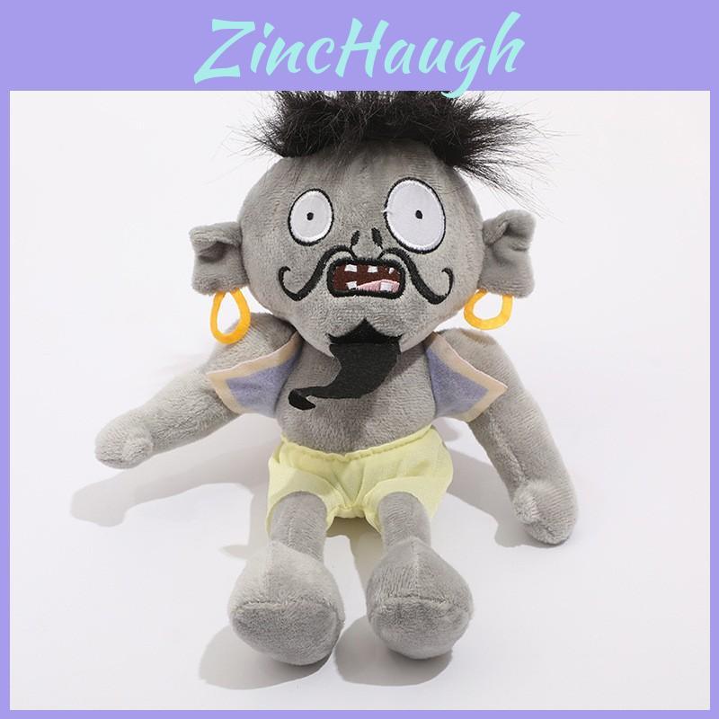 Plants Vs Zombies Sports Newspaper Roadblock Iron Bucket Zombie Plush Toy Doll For Childrens Gift And Playroom Decor