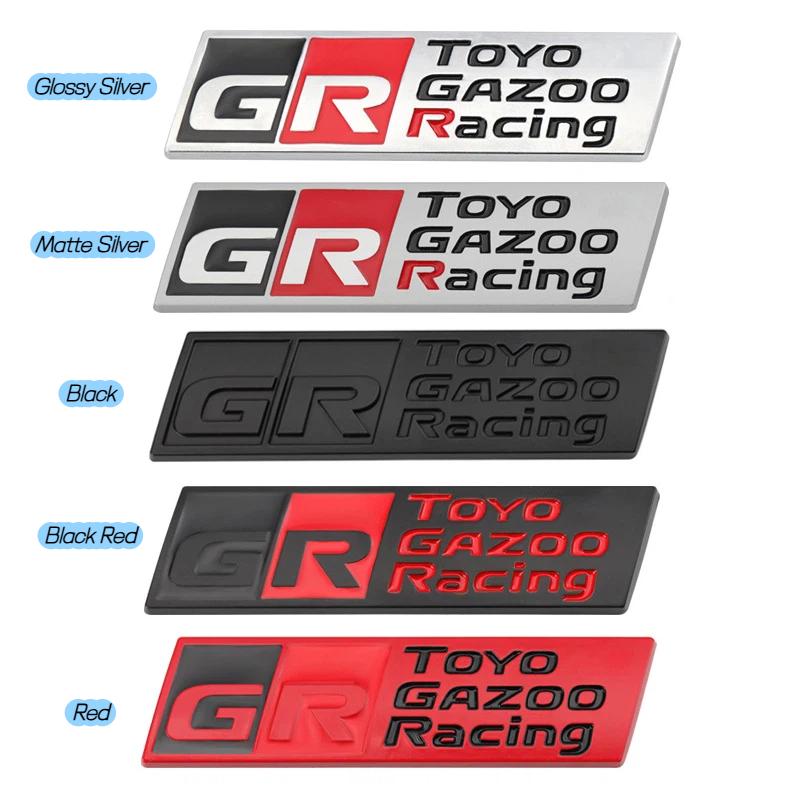 Автостайлинг Значок Gazoo Racing GR 3D на переднюю решетку автомобиля из цинкового сплава Наклейка Металлическая эмблема для Supra AE-86 GT86 C-oroll-a