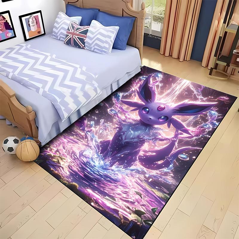 Free Shipping! P0kemen Eevee Umbreon Print Cartoon Carpet Bedroom Living Room Sofa Study Mat Balcony Garden Camping Portable Rug