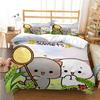 Cute Bubu Dudu Cartoon Bear Panda Duvet Cover Kawaii Bedding Sets Soft Quilt Cover And Pillowcases Single/Double/Queen/King Boys