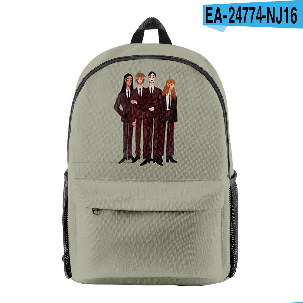 Traditional Funny dinosaur swan animal Pupil School Carrier Laptop Rucksacks 3D Pattern Oxford Water-resistant Boys/Girls Journey Backpacks
