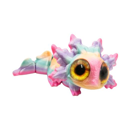 3D Printed Salamander Figurine Movable Joints Salamander Figure Articulated Animal Model Fidget Toy Home Office Desktop Decoration Ornament