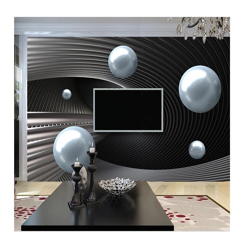 Абстрактная космическая металлическая сфера 3D фотообои Современная гостиная спальня диван ТВ фон домашний декор 3D фреска
