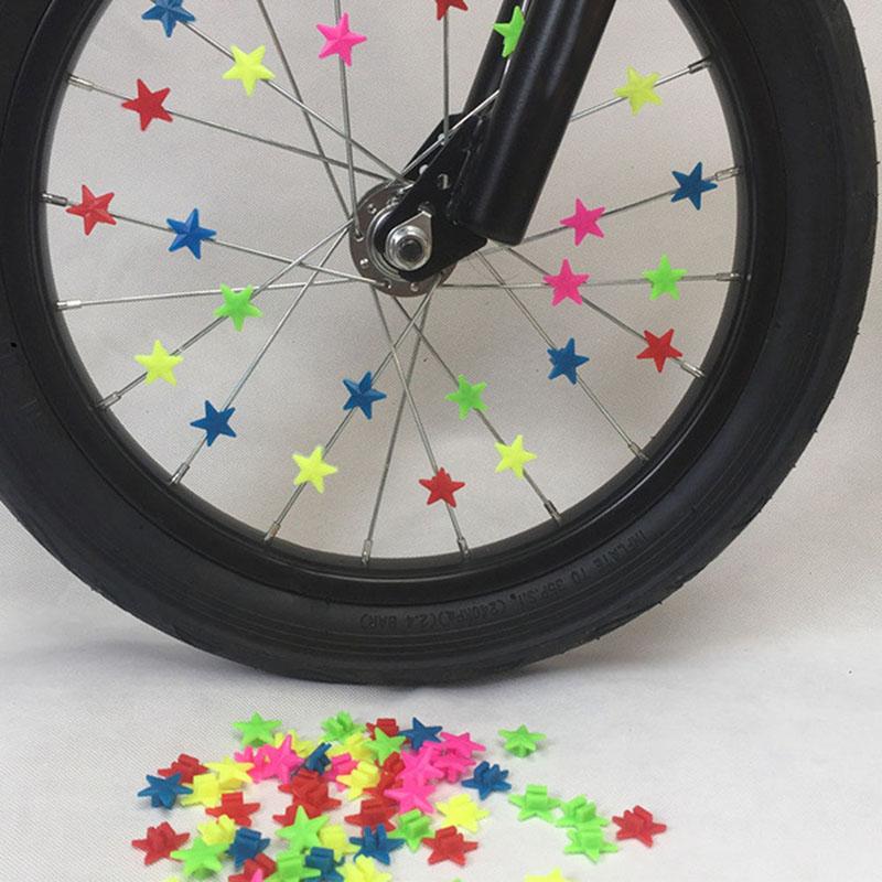 36Pcs Bicycle Wheel Spoke Plastic Beads Decoration Bike Cycling Accessories