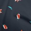 oneOone Хлопковая гибкая синяя ткань с цветочным рисунком магнолии, ремесленные проекты, декоративная ткань, напечатанная во дворе, 40 дюймов
