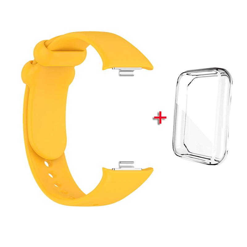 Ремешок + чехол для Xiaomi Mi Band 8 Pro, ремешок для умного браслета, защитный чехол, силиконовый браслет-браслет для Miband 8Pro