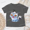 Cartoon Tiger Print KPop Demon Hunters T-shirt Boys Girls Funny Crewneck Casual Short Sleeve Anime Streetwear Korean Ulzzang Tee