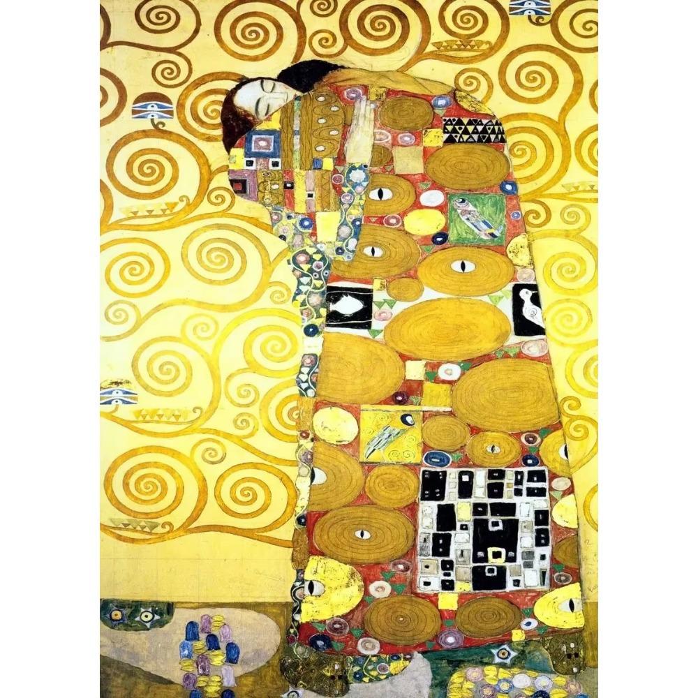 Classic Abstract Figure Artworks of Gustav Klimt, Including "The Kiss" and "The Tree of Life" Home Decor Gifts.