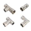 Тройник/Колено/Прямой/Заглушка Соединитель Резьба 1/2" BSP Наружная/Внутренняя Нержавеющая Сталь Водяной Соединитель Сантехнический Фитинг Редукционный Адаптер
