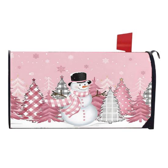 Зимний магнитный чехол для почтового ящика стандартного размера 18 x 21 дюйм Обёртки для почтового ящика с надписью «Счастливого Рождества»