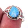 Кольцо из натурального австралийского опала из стерлингового серебра 925 пробы S.7 c4k12