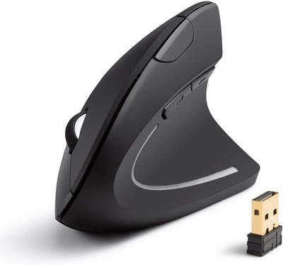 Беспроводная мышь Anker Wireless 800 1200 1600 DPI 5 кнопок Оптическая эргономичная конструкция Совместимость с правой рукой 2.4G (Вертикальная мышь) / / Windows/MacOS