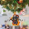 Interior Rearview Pendant Christmas Tree Firefighter Ornament with Lanyard Widely Used Decoration Car Mirror Hanging Fireman Uniform