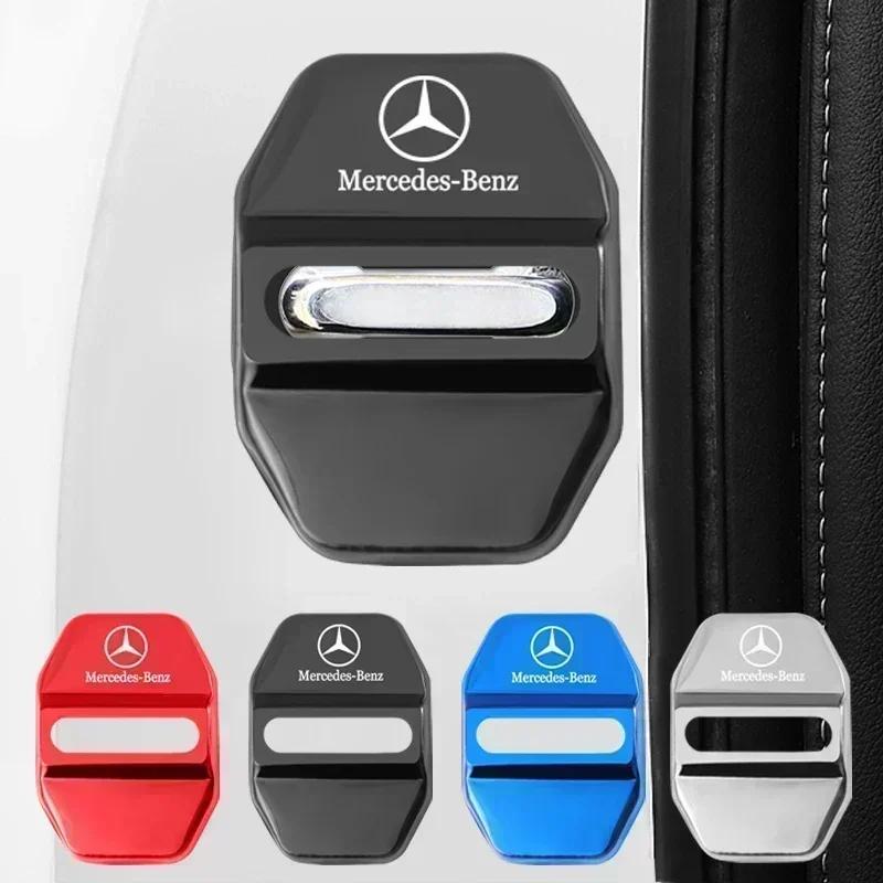 4 шт. Защитные накладки на замки дверей автомобиля Для Mercedes Benz AMG E S C A B Класса GLE GLS CLS GLC CLA GLA W212 W204 W211 W213 W205