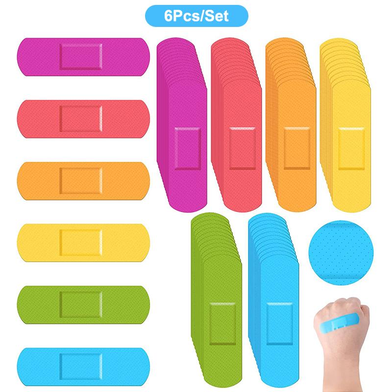 Водостойкие дышащие милые мультяшные пластыри для гемостаза, клейкие повязки, аптечка первой помощи для детей