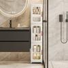 Multi-Layer Storage Rack Bathroom Cabinet Crevice Organizer Living Room Narrow Shelf with Wheels Shoes Bag Display Holder