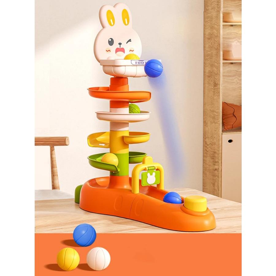 Игрушки для сбрасывания шариков для малышей Монтессори игрушка-башня для складывания развивающие игры для младенцев обучающая деятельность подарок на день рождения
