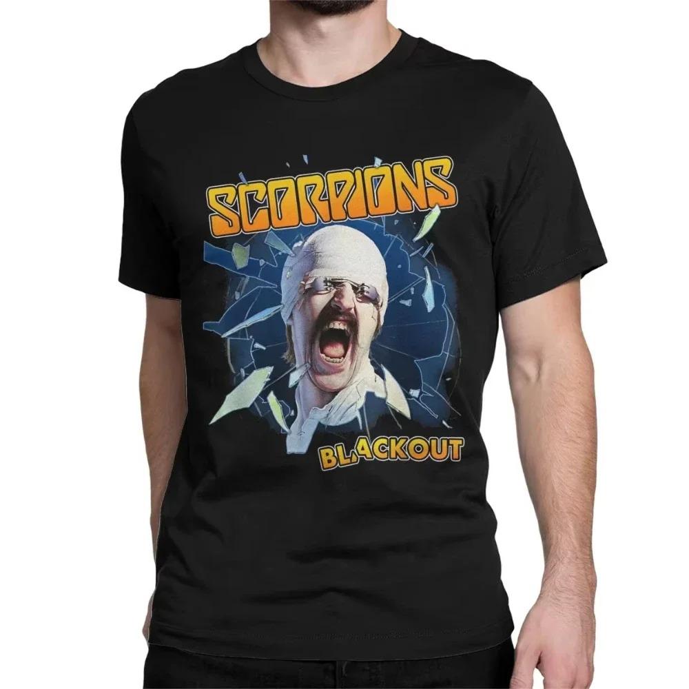2026 Мужская Женская Футболка с Принтом Хэви Метал Scorpions Хлопковые Футболки С Коротким Рукавом Хард-Рок Группа Футболка Круглый Воротник Одежда Графика