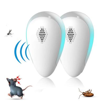 TopYart Ультразвуковой отпугиватель вредителей и другие Набор из 2 устройств, Подключи и работай, Без химикатов, Широкий диапазон покрытия, Мыши, Тараканы, Комары,