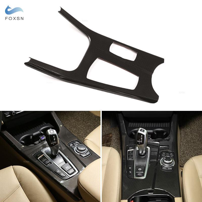 Car Center Console Control Gear Shift Panel Cover Trim For BMW X3 F25 X4 F26 2011 2012 2013 2014-2017 Carbon