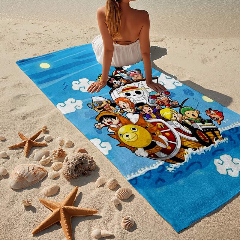Adventure On The High Seas pirate Beach Towel, Super Soft Microfiber, Gift for Her/Him, Birthday, for Pool, Beach, Travel, Home Decor Fan gifts