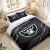Bedding Set 1 Duvet Cover 2 Pillowcases Las Vegas Raiders Print Bedroom Home Decoration