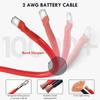 Набор аккумуляторных кабелей 2AWG, 2 дюйма, прочный кабель питания для инвертора, профессиональный медный провод для инвертора питания автомобиля, лодки
