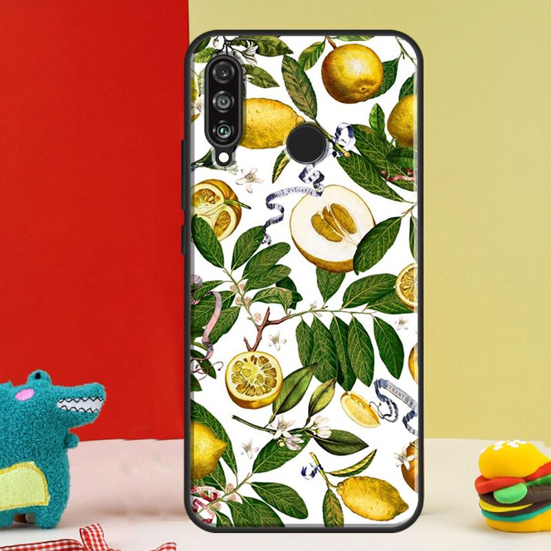 Чехол Tropical Summer Fruit Lemon для Huawei Nova 12s 12i 11i 8i 9 10 SE Y91 Y90 Y60 Y70 Y72 Y61 P20 P40 P30 Lite P60 Pro