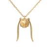 Harry Potter Goods Necklace Gold Snitch Necklace Silver Gold Accessories Jewelry Present Gift [U-Treasure] (Yellow Coating) Women's
