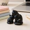 Couple Anniversary Keepsake 3D Printed Cat Figurine, Cute Mother And Baby Kitten Statue, Housewarming Gift for Friends Minimalist Animal Ornament