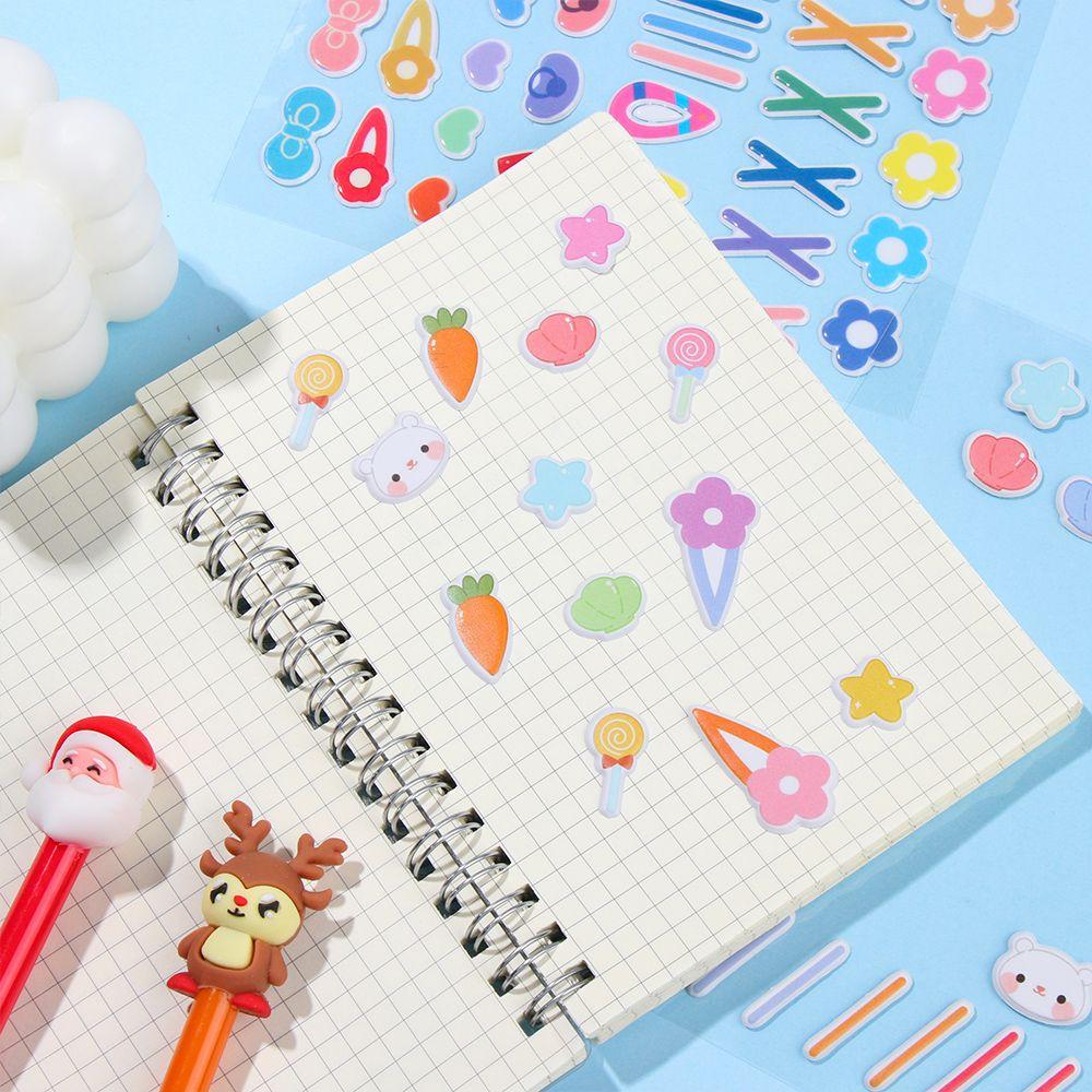 Kids Gift 3D Scrapbooking Decoration Cartoon Gifts Card issuance doll Sticker Cute Bubble Stickers