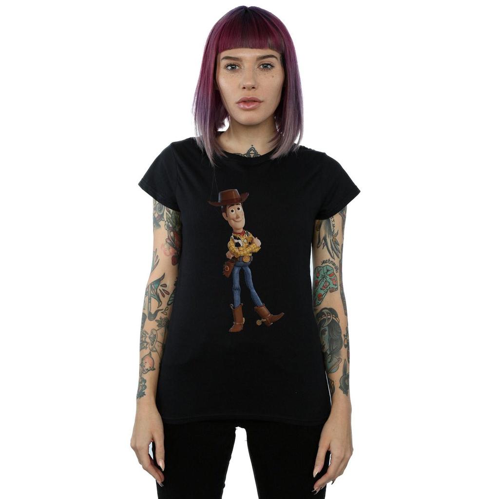 Disney Womens/Ladies Toy Story 4 Sherrif Woody Cotton T-Shirt