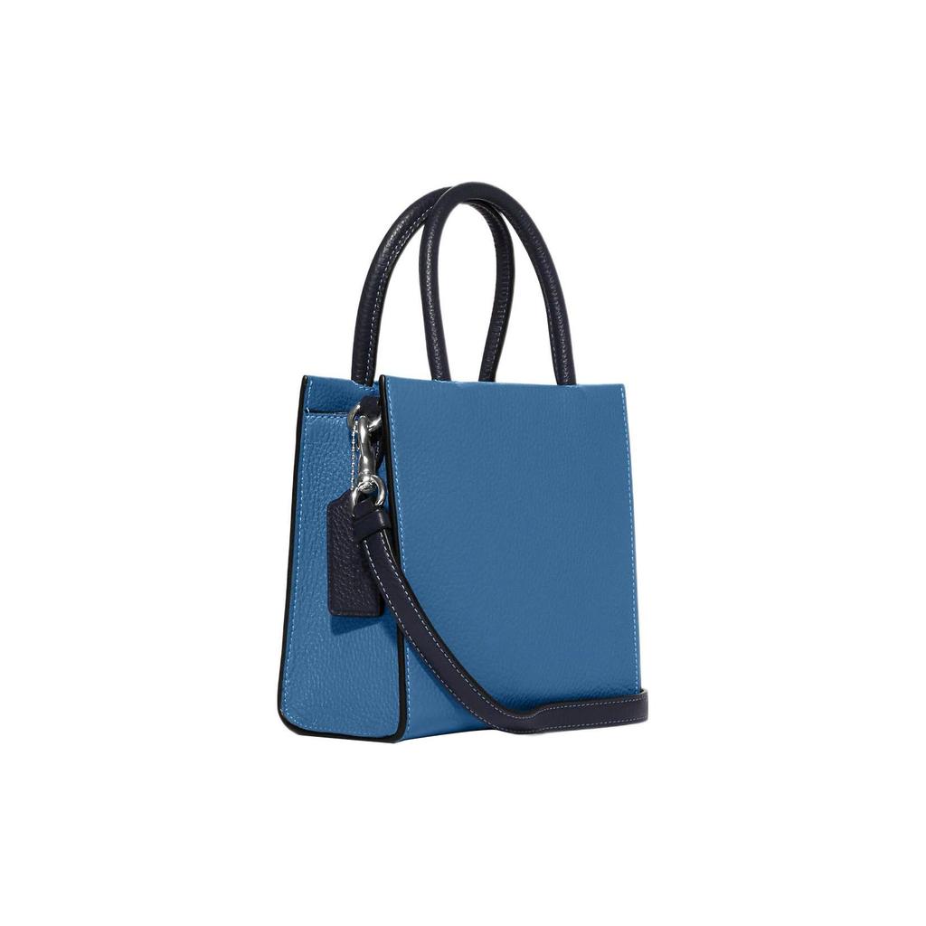 Coach Cally 17 Metal Logo Magnetic Closure Mini Handbag Women handbags Blue CE598-SVOCC
