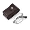 Portable Metal Folding Reading Glasses Ultra Lightweight Men Business Presbyopic Eyewear Comes with A Case Power +1.0 To +4.0