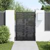 Garden Gate Black 85 x 125 cm Powder Coated Steel