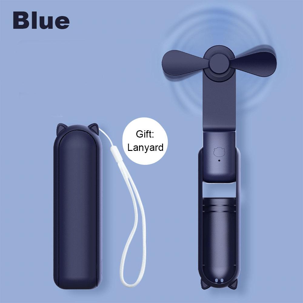 Portable Mini Handheld Fan Folding Personal Pocket Small Fan USB Rechargeable Outdoor Hand Held Foldable Mini Fan for Travel