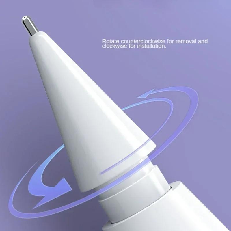 6/4 в 1 Сменные наконечники для Apple Pencil Pro/2-го поколения/1-го поколения/USB-C, Улучшенные наконечники для iPad-ручки с кейсом для хранения
