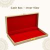 Decorative Wodden Shagun Cash and Jewellery Box for Wedding and Festive Gifting, Rose Pink, 19 x 9 x 4 Centimeters
