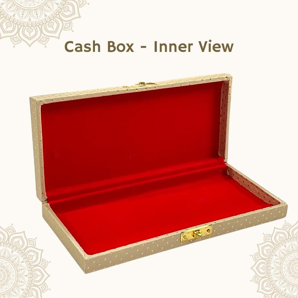 Decorative Wodden Shagun Cash and Jewellery Box for Wedding and Festive Gifting, Rose Pink, 19 x 9 x 4 Centimeters