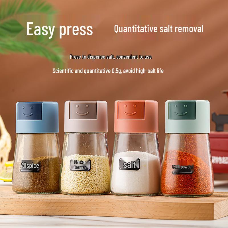 New 0.41 Kitchen Press Seasoning Jar - Precision Salt Control for Cooking & BBQ