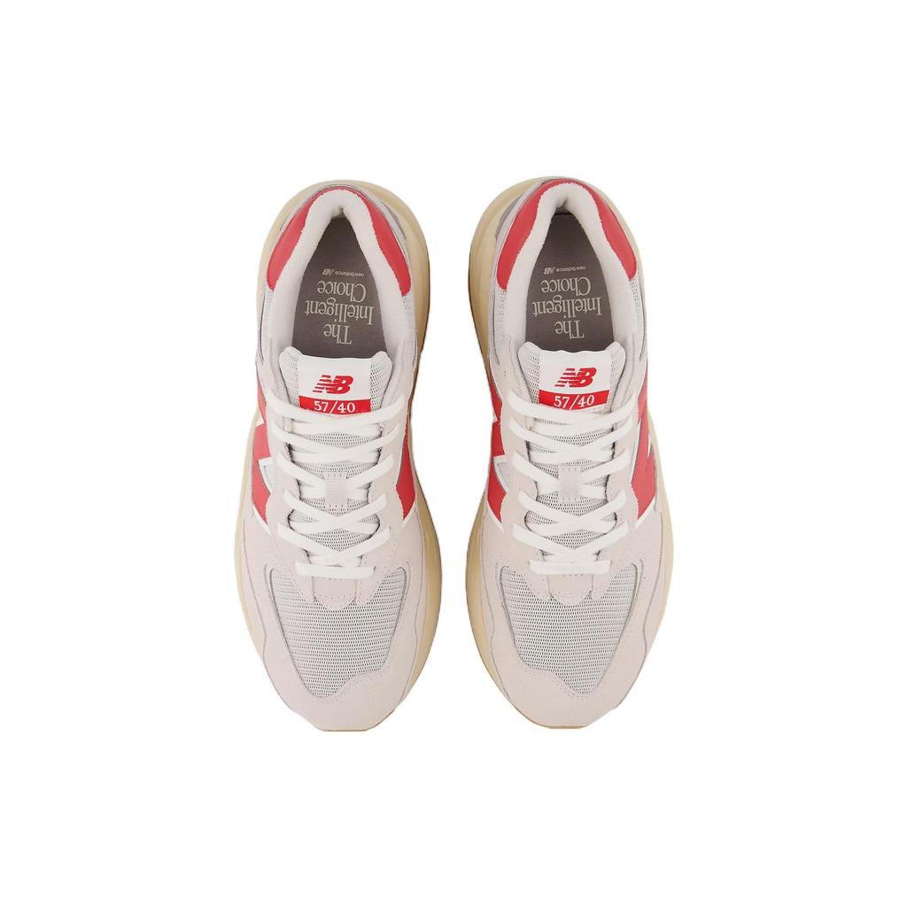 New Balance 57/40 Moonbeam True Red унисекс кроссовки кремовый цвет морская соль M5740RSR