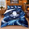 Printed 3Pcs Bedding Set Sheffield Wednesday Football Pattern Bed Sheet Pillowcase For Bedroom Decor