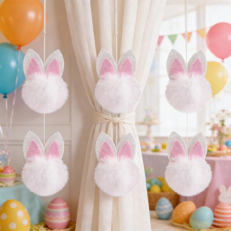 Премиальная нетканая ткань Easter Rabbits Ear Banners Флаг для подвешивания на Праздник Весны Для помещений и улицы Декор для праздника